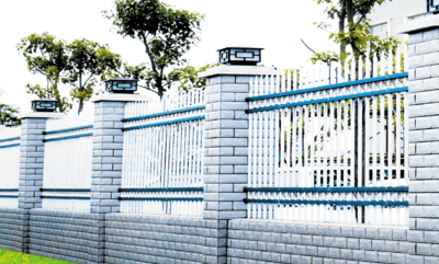 A型四橫梁雙環(huán)標(biāo)準(zhǔn)柵欄(無(wú)立柱型)